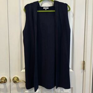 EUC Sioni Sleeveless Cardigan With Hood M